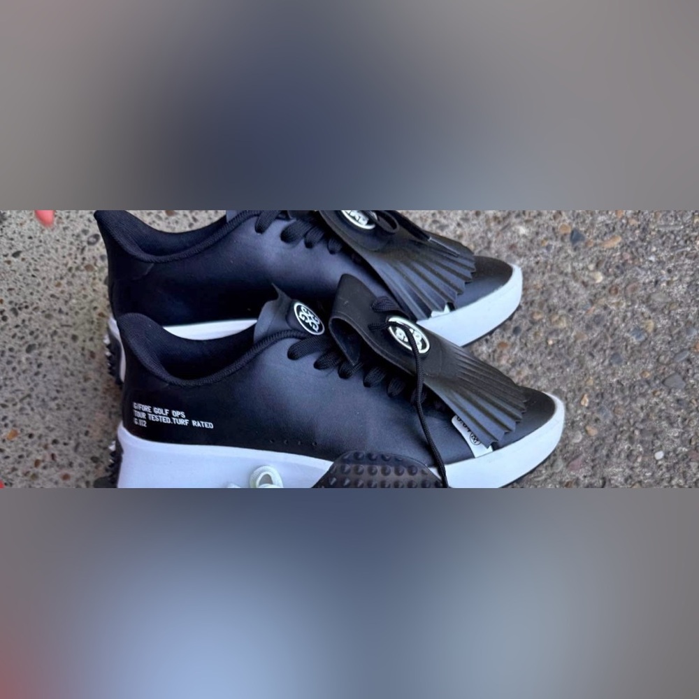 Ladies G/FORE G 112 P.U. Leather Kiltie Spikeless in Onyx